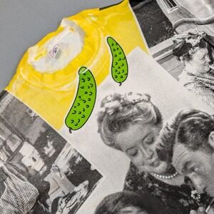 The Andy Griffith 1994 Vintage All Over Print T Shirt Mens‎ Size Large Yellow